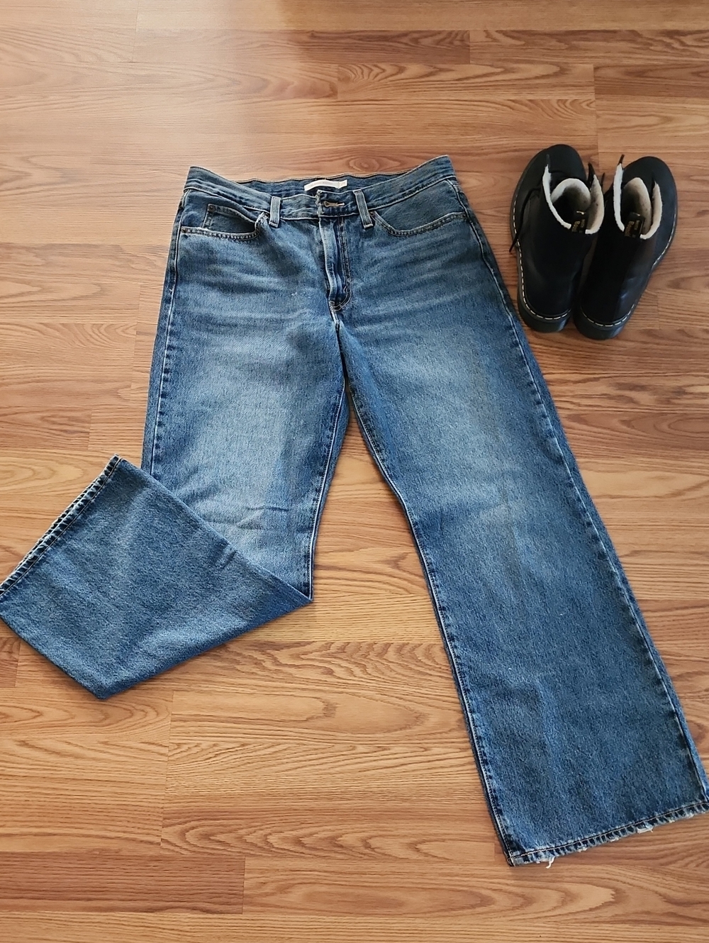Levi's Womens '94 Baggy Blue Bootcut Jeans - Medium Wash